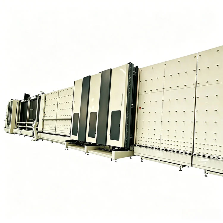2000 断熱強化ガラス機械用縦型 CNC 洗浄乾燥プレスライン