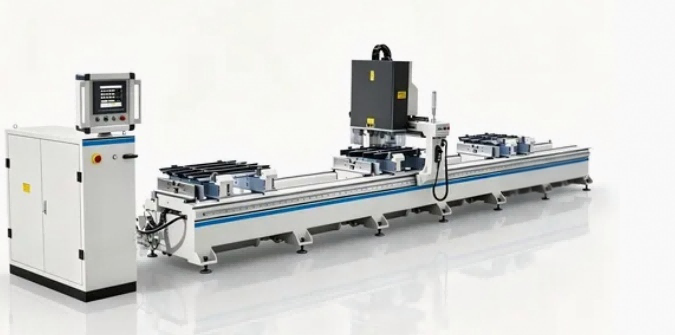 高精度 4 ヘッド CNC アルミカーテンウォールボール盤