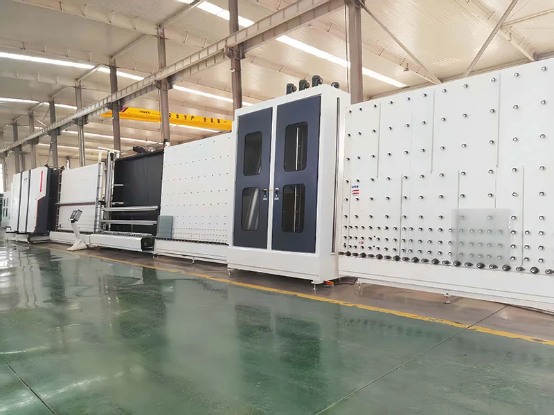 Horizontal Insulated Glass Line With Washing Drying Assembly